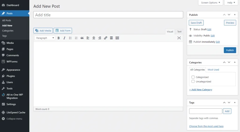 straipsnių talpinimas